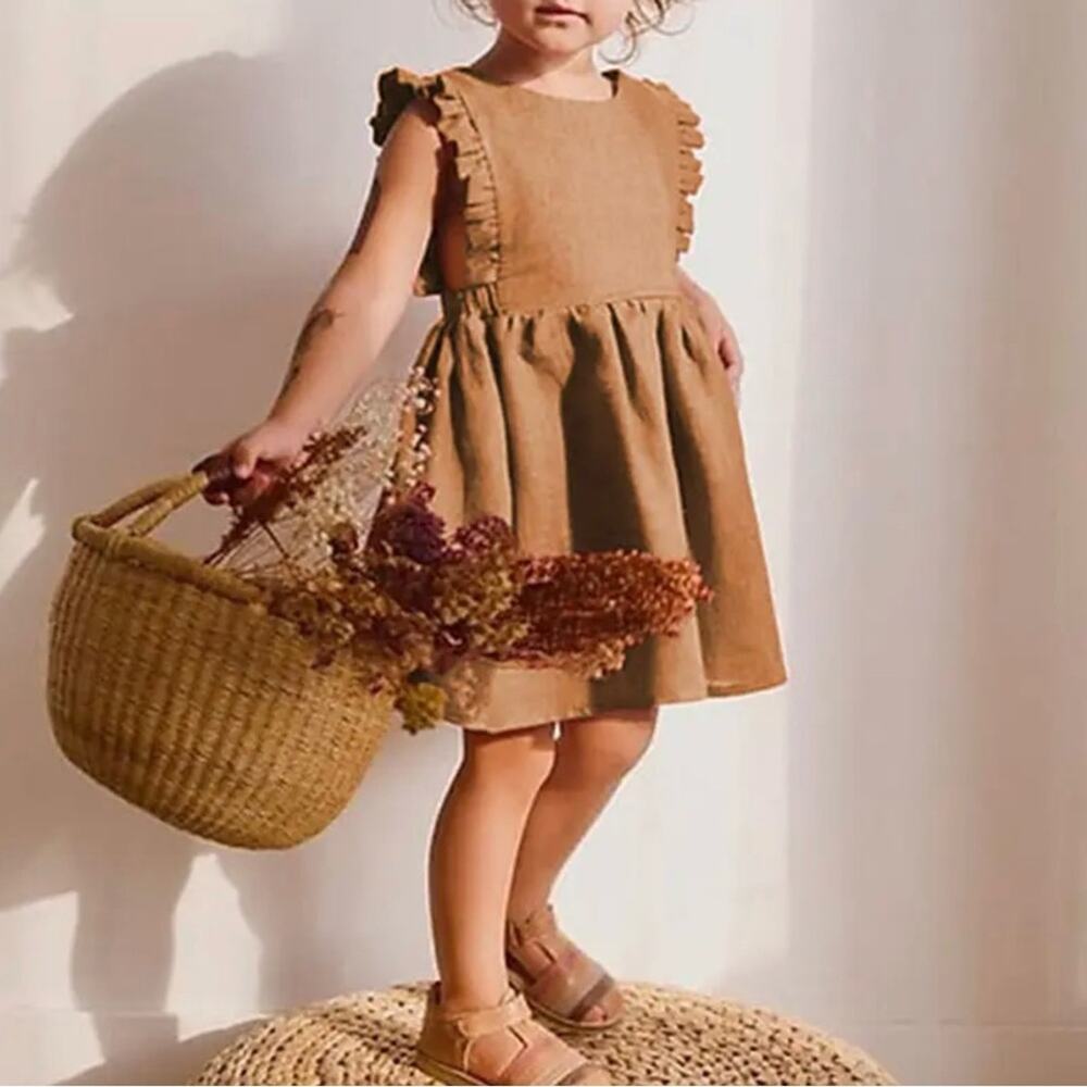 New girl’s linen dress size 5